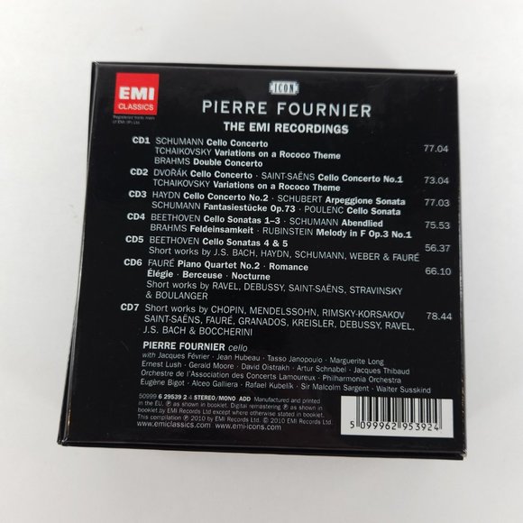 Pierre Fournier - ICON The Aristocrat of Cellists 7-CD EMI Boxset - Picture 6 of 12